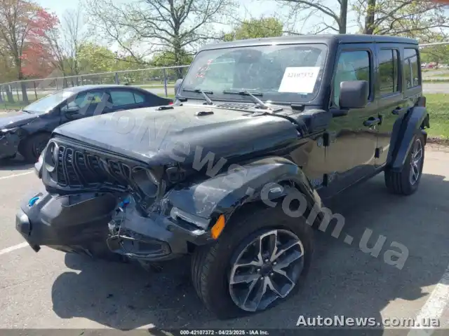 2023 Jeep Wrangler 4XE, VIN 1C4RJXN68RW145341, plate АТ6242ІМ — photo 2 (iaai)