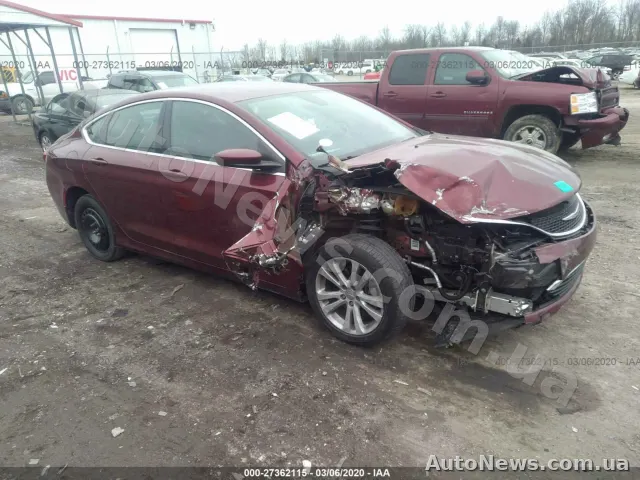 2014 Chrysler 200, VIN 1C3CCCABXFN639945, госномер КА2826ОР — фото 1 (iaai)