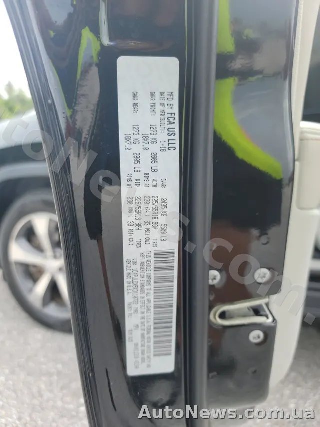 2018 Jeep Grand Cher, VIN 1C4PJLDX5KD110722, госномер АТ1936ІМ — фото 15 (manheim)