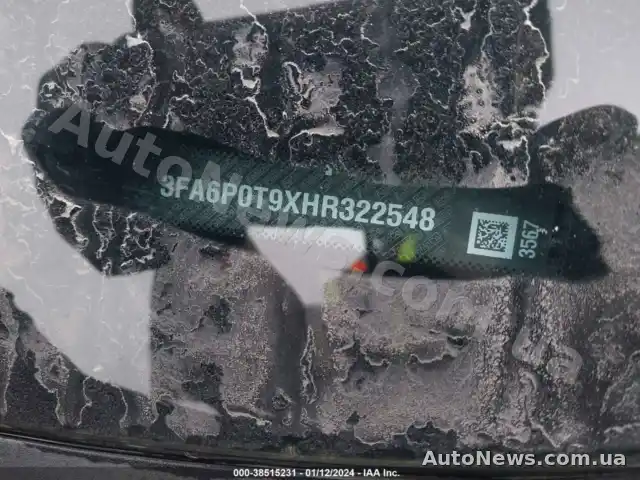 2017 Ford Fusion, VIN 3FA6P0T9XHR322548, nr rej. АІ7608РМ — zdjęcie 9 (iaai)