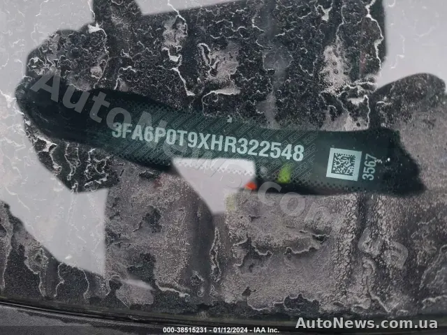 2017 Ford Fusion, VIN 3FA6P0T9XHR322548, держномер АІ7608РМ — фото 25 (iaai)