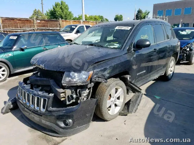 2014 Jeep Compass, VIN 1C4NJDBB5FD130429, госномер АВ0511ІЕ — фото 2 (copart)
