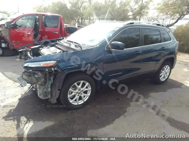 2017 Jeep Cherokee, VIN 1C4PJLCB6JD536827, госномер АТ4149НХ — фото 2 (iaai)