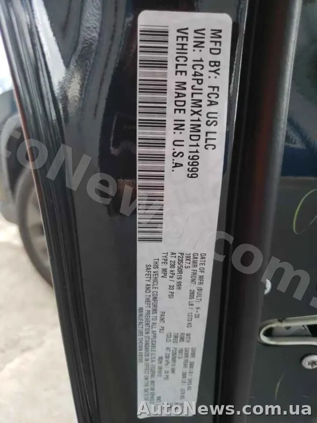 2020 Jeep Grand Cher, VIN 1C4PJLMX1MD119999, nr rej. КА3641ТС — zdjęcie 13 (copart)