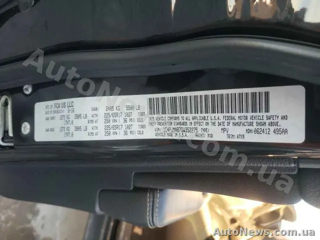 2016 Jeep Cherokee, VIN 1C4PJMAB7GW352275, plate ВН0931ТХ — photo 10 (copart)