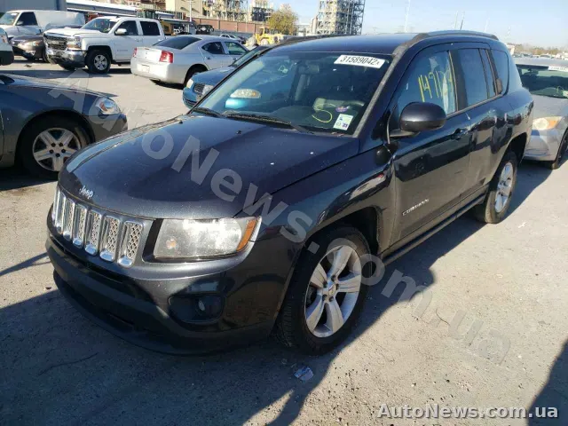 2013 Jeep Compass, VIN 1C4NJCEA0ED645768, nr rej. АЕ4927ХА — zdjęcie 2 (copart)