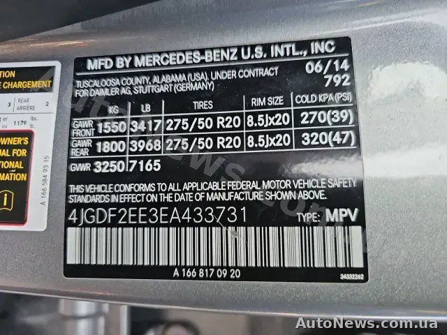 2014 Mercedes-Benz GL, VIN 4JGDF2EE3EA433731, nr rej. ВК6131ІХ — zdjęcie 22 (manheim)