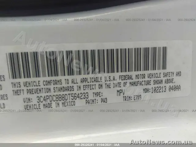 2012 Dodge Journey, VIN 3C4PDCBB8DT564233, держномер КА6681ЕЕ — фото 9 (iaai)