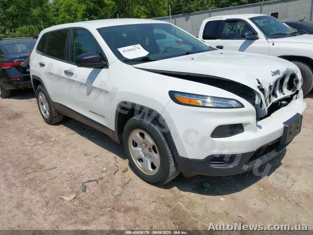 2016 Jeep Cherokee, VIN 1C4PJMAB4GW266955 — фото 1 (iaai)