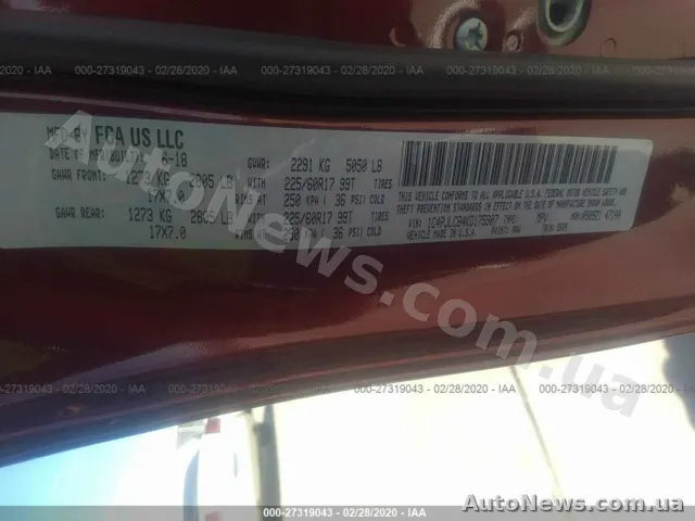 2018 Jeep Cherokee, VIN 1C4PJLCB4KD175907, nr rej. АХ8101МС — zdjęcie 9 (iaai)