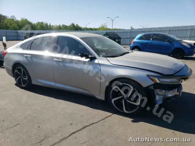 2021 Honda Accord, VIN 1HGCV1F3XMA052534, госномер КІ0102АР — фото 4 (copart)