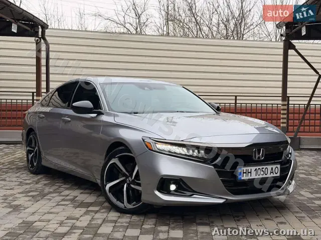 2021 Honda Accord, VIN 1HGCV1F3XMA052534, nr rej. КІ0102АР — zdjęcie 2 (autoria)