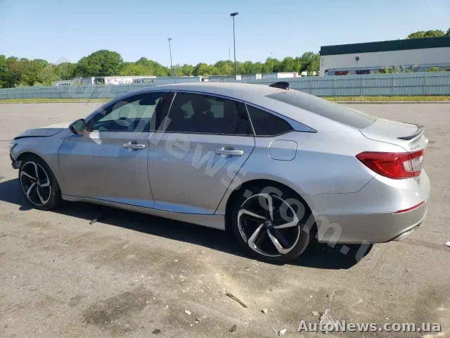 2021 Honda Accord, VIN 1HGCV1F3XMA052534, nr rej. КІ0102АР — zdjęcie 2 (copart)
