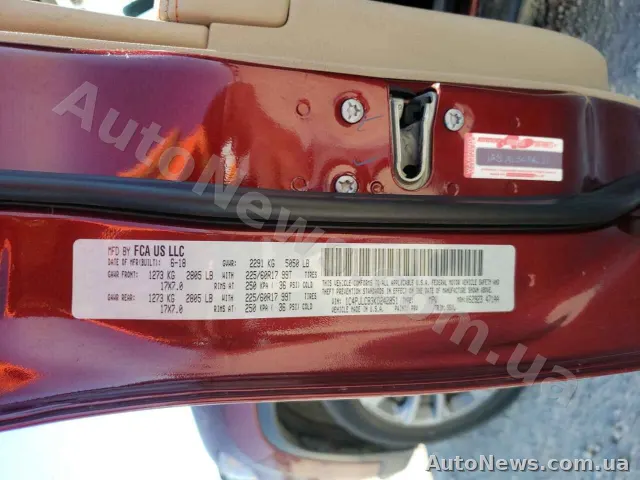 2018 Jeep Cherokee, VIN 1C4PJLCB3KD242951, plate ВН4701ТІ — photo 10 (copart)