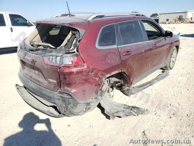 2018 Jeep Cherokee, VIN 1C4PJLCB3KD242951, plate ВН4701ТІ — photo 4 (copart)