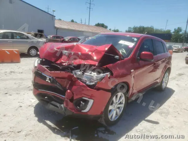 2014 Mitsubishi Outlander, VIN 4A4AR4AU8FE010573, plate АІ6132РМ — photo 2 (copart)