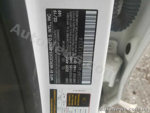 2019 Mercedes-Benz C-Class — zdjęcie 12 (copart)