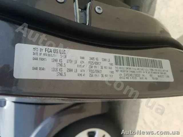 2018 Dodge Journey, VIN 3C4PDCAB5JT385337, plate АН0755ОО — photo 20 (copart)