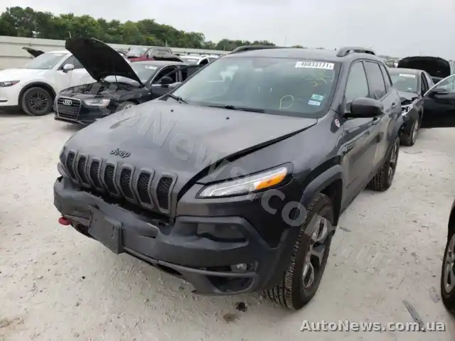 2014 Jeep Cherokee, VIN 1C4PJMBS1FW638295, plate АО8698ІЕ — photo 2 (copart)
