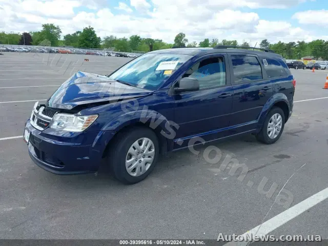 2018 Dodge Journey, VIN 3C4PDCABXJT384393, plate АІ0500ЕК — photo 2 (iaai)