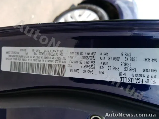 2018 Dodge Journey, VIN 3C4PDCABXJT384393, plate АІ0500ЕК — photo 6 (manheim)