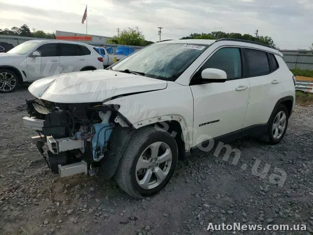 2020 Jeep Compass, VIN 3C4NJCBB7MT510051, nr rej. ВА9506НІ — zdjęcie 1 (copart)