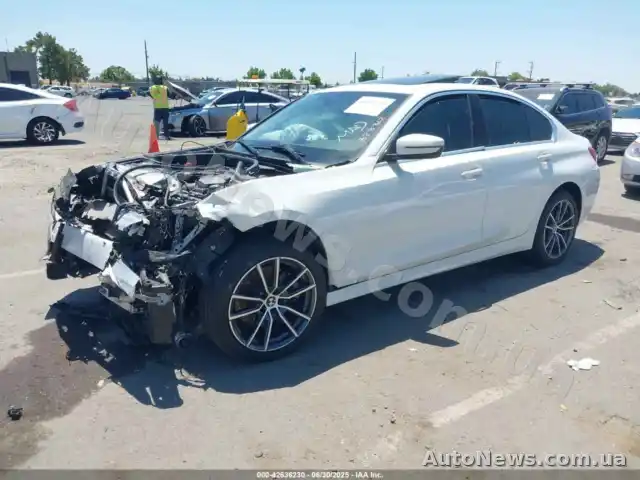 2020 BMW 330I, VIN 3MW5R1J04L8B28362 — фото 2 (iaai)