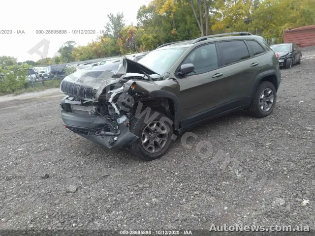 2019 Jeep Cherokee, VIN 1C4PJMBX2KD435904, nr rej. КА9519ЕТ — zdjęcie 2 (iaai)