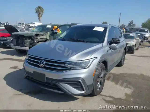 2022 Volkswagen Tiguan, VIN 3VV3B7AX5NM060924 — photo 2 (iaai)