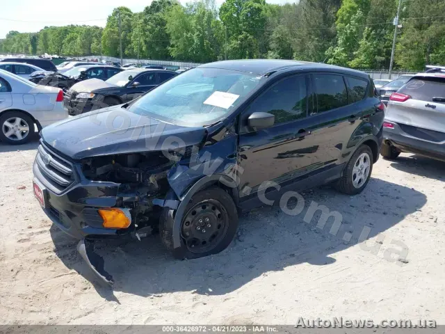 2017 Ford Escape, VIN 1FMCU0F7XHUE74382, plate АВ4495КО — photo 2 (iaai)