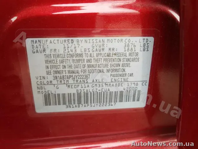 2017 Nissan Sentra, VIN 3N1AB7AP5JY222367, nr rej. КА4650КН — zdjęcie 10 (copart)
