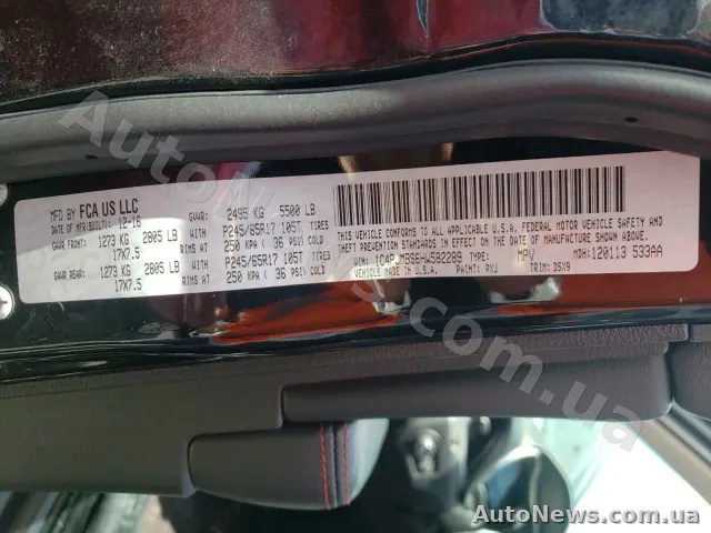 2016 Jeep Cherokee, VIN 1C4PJMBS6HW582289, nr rej. АВ9095ЕІ — zdjęcie 10 (copart)
