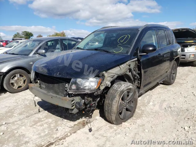 2014 Jeep Compass, VIN 1C4NJDEB4ED855448, госномер АІ3117РВ — фото 2 (copart)
