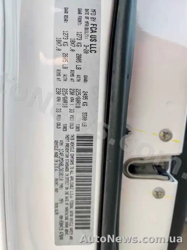 2020 Jeep Grand Cher, VIN 1C4PJMDN8LD618110, plate КЕ9033ВЕ — photo 13 (copart)