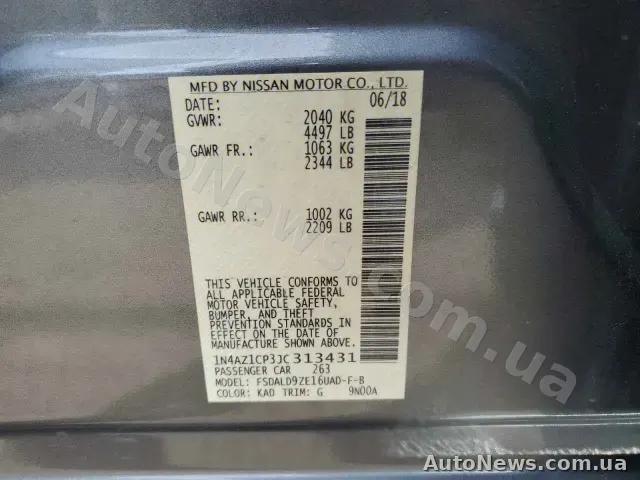 2018 Nissan Leaf, VIN 1N4AZ1CP3JC313431 — zdjęcie 24 (copart)