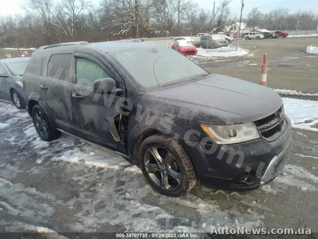 2017 Dodge Journey, VIN 3C4PDCGB9HT676831, plate АВ9028МА — photo 1 (iaai)