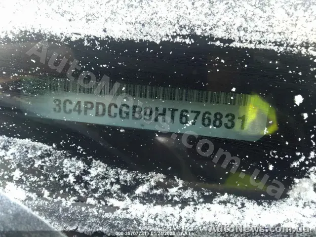 2017 Dodge Journey, VIN 3C4PDCGB9HT676831, plate АВ9028МА — photo 9 (iaai)