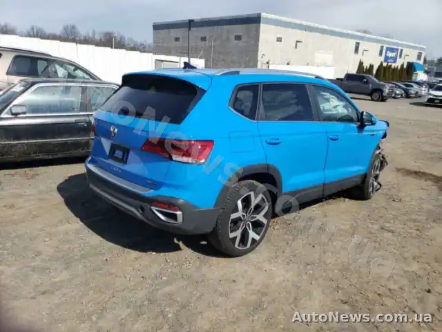 2022 Volkswagen Taos SEL, VIN 3VVJX7B21NM059720, госномер ВІ5574ІВ — фото 3 (copart)