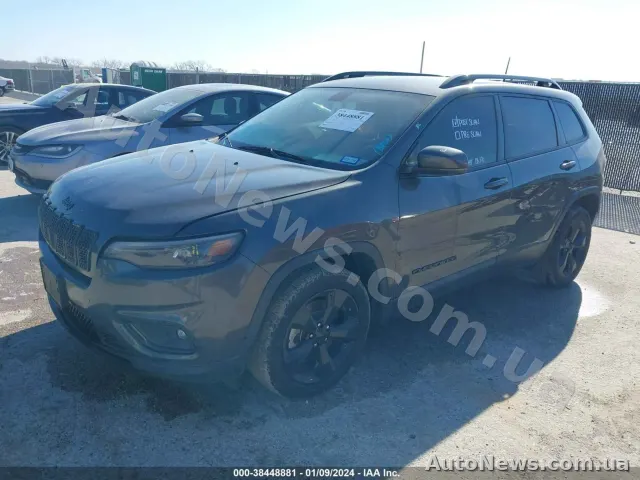 2019 Jeep Cherokee, VIN 1C4PJLLB0KD458076, nr rej. СВ4559ЕХ — zdjęcie 2 (iaai)