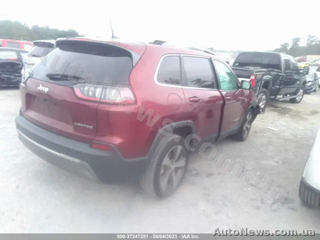 2018 Jeep Cherokee, VIN 1C4PJLDB9KD243424, госномер ВМ2917ЕІ — фото 4 (iaai)