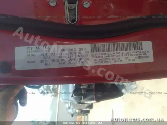 2017 Dodge Journey, VIN 3C4PDCGB3HT613028, госномер АА0061ЕЕ — фото 9 (iaai)