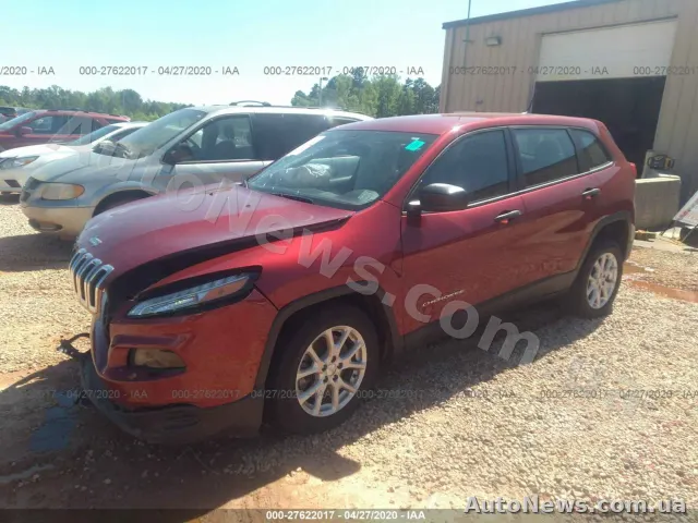 2017 Jeep Cherokee, VIN 1C4PJLAB0HD219073, plate АЕ9237ММ — photo 2 (iaai)
