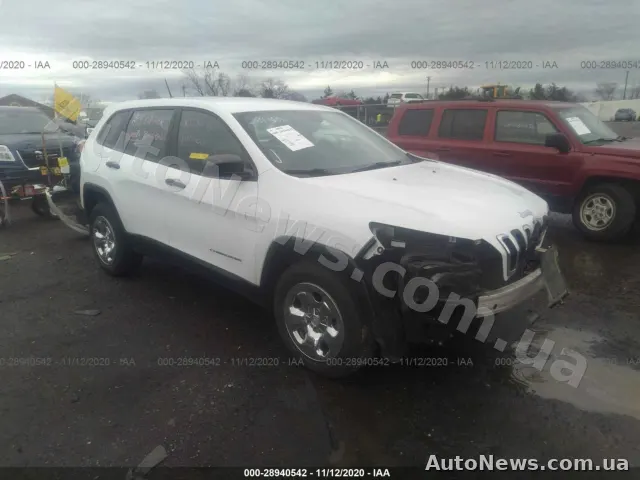 2014 Jeep Cherokee, VIN 1C4PJMAB1EW187210, госномер DІ6532АЕ — фото 1 (iaai)
