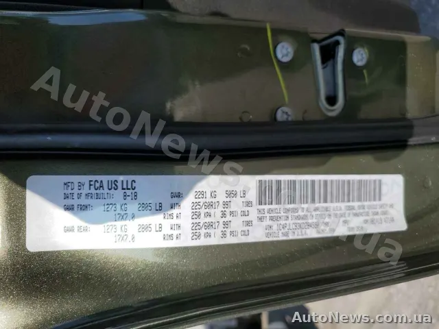 2018 Jeep Grand Cher, VIN 1C4PJLCB3KD284990, госномер ВС2274ТІ — фото 13 (copart)