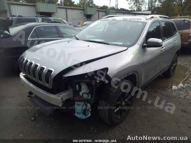 2016 Jeep Cherokee, VIN 1C4PJMCB0HW519882, nr rej. ВН6772ОО — zdjęcie 2 (iaai)