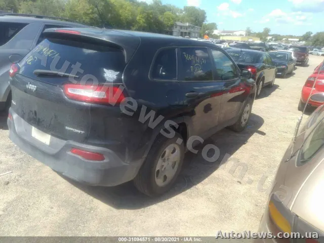 2016 Jeep Cherokee, VIN 1C4PJMAB5GW343526, держномер ВС7546ОЕ — фото 4 (iaai)
