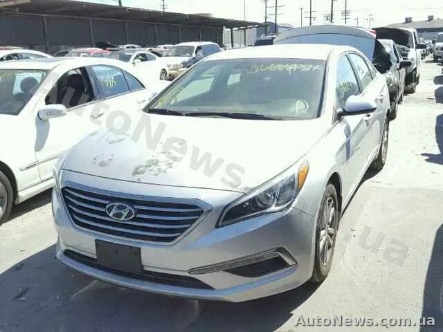 2015 Hyundai Sonata, VIN 5NPE24AF9FH168046, nr rej. КА9152ЕХ — zdjęcie 2 (copart)