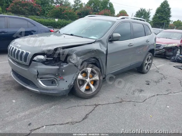 2019 Jeep Cherokee, VIN 1C4PJLDBXKD454115, plate АІ7883ТН — photo 2 (iaai)
